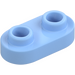 LEGO Bright Light Blue Plate 1 x 2 with Rounded Ends and Open Studs (35480)