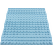 LEGO Lys lyseblå Plate 16 x 16 med ribber på undersiden (91405)