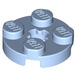 LEGO Bright Light Blue Plate 2 x 2 Round with Axle Hole (4032)
