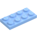 LEGO Bright Light Blue Plate 2 x 4 (3020 / 5584)