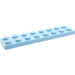 LEGO Bright Light Blue Plate 2 x 8 (3034)
