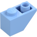 LEGO Bright Light Blue Slope 1 x 2 (45°) Inverted (3665)