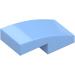 LEGO Klar Ljusblå Backe 1 x 2 Böjd (11477)
