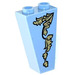 LEGO Bright Light Blue Slope 1 x 2 x 3 (75°) Inverted with Tendril (left) Sticker (2449)