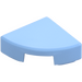 LEGO Bright Light Blue Tile 1 x 1 Quarter Circle (25269)