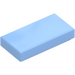 LEGO Bright Light Blue Tile 1 x 2 with Groove (3069)