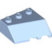 LEGO Bright Light Blue Wedge 3 x 3 Left (42862)