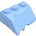 LEGO Bright Light Blue Wedge 3 x 3 Right (48165)