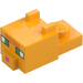 LEGO Klar Ljus Orange Djur Huvud (78776)