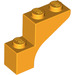 LEGO Orange clair brillant Cambre 1 x 3 x 2 (88292)