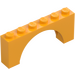 LEGO Orange clair brillant Arche 1 x 6 x 2 Dessus d&#039;épaisseur moyenne (15254)