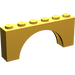 LEGO Helder Lichtoranje Boog 1 x 6 x 2 Dikke bovenkant en versterkte onderkant (3307)