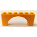 LEGO Bright Light Orange Arch 1 x 6 x 2 Thin Top without Reinforced Underside (12939)