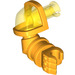 LEGO Helles Licht Orange Arm mit Armor und Trans-Gelb Schulter (24104)