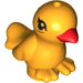 LEGO Bright Light Orange Bird with Feet Seperate with Orange Beak and Black Eyes (12201 / 98940)