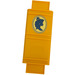 LEGO Bright Light Orange Book Hinge 16 x 16 Hinge with Belle Silhouette Sticker (65200)