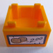 LEGO Orange clair brillant Boîte 2 x 2 avec &#039;2.00&#039; Price Autocollant (59121)