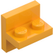 LEGO Arancione chiaro brillante Staffa 1 x 2 con Verticale Piastrella 2 x 2 (41682)