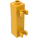 LEGO Helder Lichtoranje Steen 1 x 1 x 3 met Verticaal Clips (Holle Stud) (42944 / 60583)