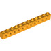 LEGO Helles Licht Orange Backstein 1 x 12 mit Löcher (3895)