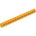 레고 밝은 연한 오렌지색 벽돌 1 x 16 ~와 함께 구멍 (3703)