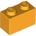 LEGO Orange clair brillant Brique 1 x 2 avec tube inférieur (3004 / 93792)