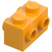 LEGO Bright Light Orange Brick 1 x 2 with Studs on Opposite Sides (52107)