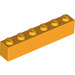 LEGO Orange clair brillant Brique 1 x 6 (3009)