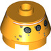 LEGO Orange clair brillant Brique 2 x 2 Rond avec Sloped Sides avec R5-A2 Astromech Droid Diriger (39665 / 98100)