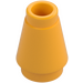 LEGO Bright Light Orange Cone 1 x 1 with Top Groove (4589)