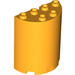 LEGO Bright Light Orange Cylinder 2 x 4 x 4 Half (6218 / 20430)
