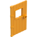 LEGO Bright Light Orange Door 1 x 4 x 6 with Window and Wood Structure (5466 / 7102)