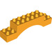 LEGO Helder Lichtoranje Duplo Boog Steen 2 x 10 x 2 (51704 / 51913)