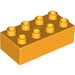 LEGO Orange clair brillant Duplo Brique 2 x 4 (3011 / 31459)