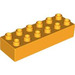LEGO Bright Light Orange Duplo Brick 2 x 6 (2300)