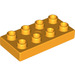 LEGO Helder Lichtoranje Duplo Plaat 2 x 4 (4538 / 40666)
