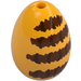 LEGO Bright Light Orange Egg with Reddish Brown Stripes (24946 / 104741)