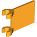 LEGO Orange clair brillant Drapeau 2 x 2 sans bord évasé (2335 / 11055)