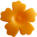 LEGO Bright Light Orange Flower with Serrated Petals with Small Pin (93080)