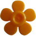 LEGO Bright Light Orange Flower with Smooth Petals with Small Pin (93080)