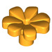 LEGO Helles Licht Orange Blume mit Squared Blütenblätter (ohne Verstärkung) (4367 / 32606)