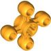 LEGO Helder Lichtoranje Tandwiel met 4 Knobs (32072 / 49135)