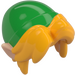 LEGO Arancione chiaro brillante Capelli con Orecchie e Verde brillante Floppy Cappello