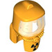 LEGO Bright Light Orange Hazmat Suit Hood with Radioactivity Warning (95216)