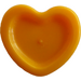 LEGO Bright Light Orange Heart with Small Pin