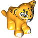 LEGO Orange clair brillant Lion Cub avec Noir Markings et Jaune Yeux (83505)
