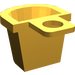 LEGO Helles Licht Orange Minifig Container D-Basket (4523 / 5678)