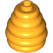 LEGO Orange clair brillant Minifigure Beehive Chapeau (35574)
