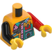 LEGO Helder lichtoranje Monkie Kid - Nekbeugel / Klem Minifiguur Torso (973 / 76382)