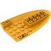 LEGO Helder lichtoranje Vliegtuig Onderkant 6 x 10 x 1 (87611)